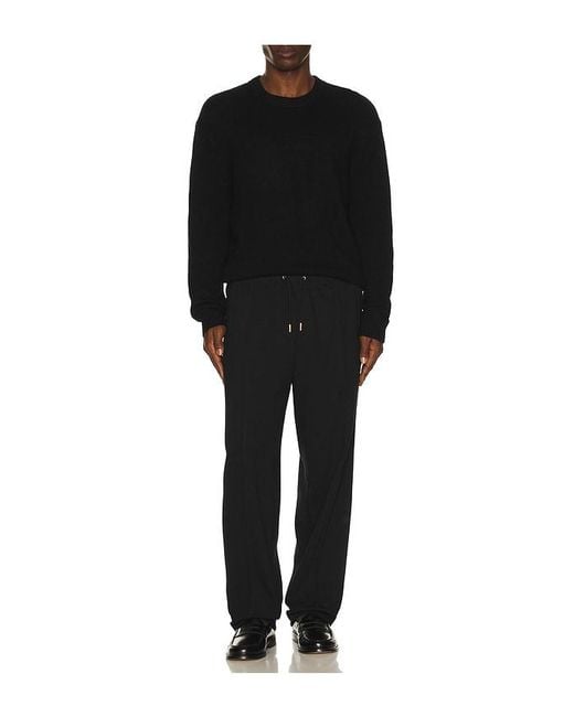 Fred Perry Black Cross Tape Track Pant for men