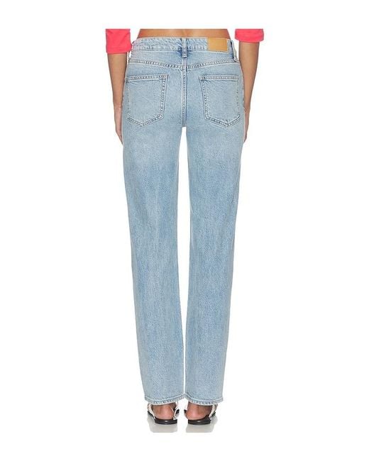 Pistola Blue Aleks High Rise Straight Long Jeans