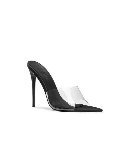 Femme LA Black Gianni Satin Mule