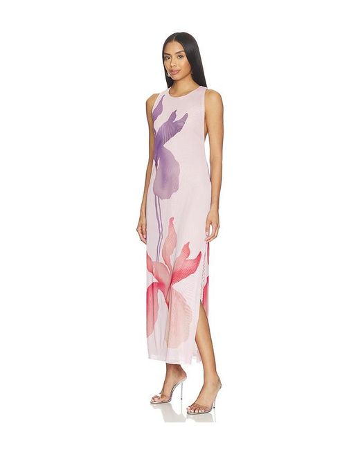 ViX Pink Twist Long Cover Up Dress