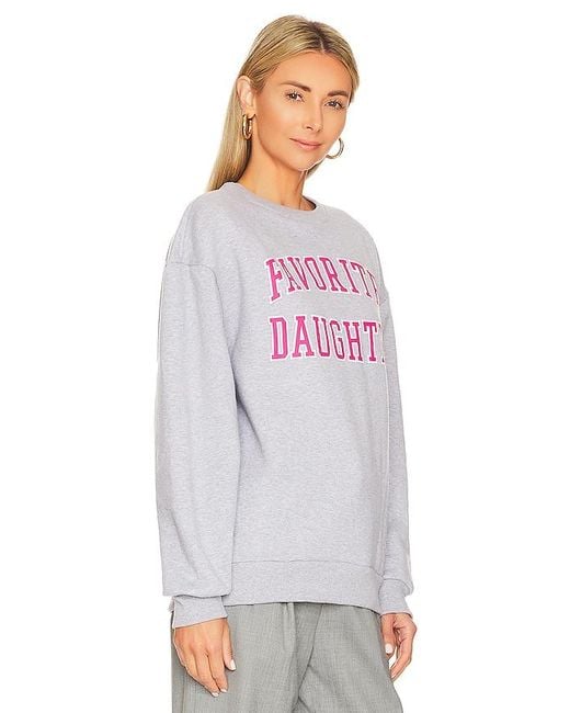 FAVORITE DAUGHTER White Collegiate Sweatshirt