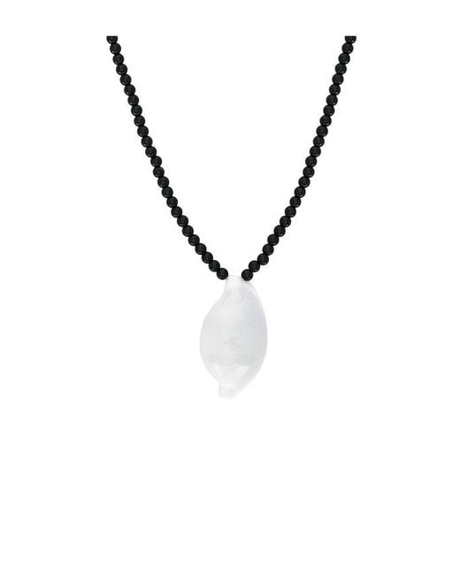 Lovers + Friends Black Hayden Shell Necklace