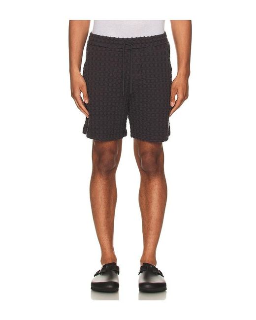 Oas Gray Porto Waffle Shorts for men