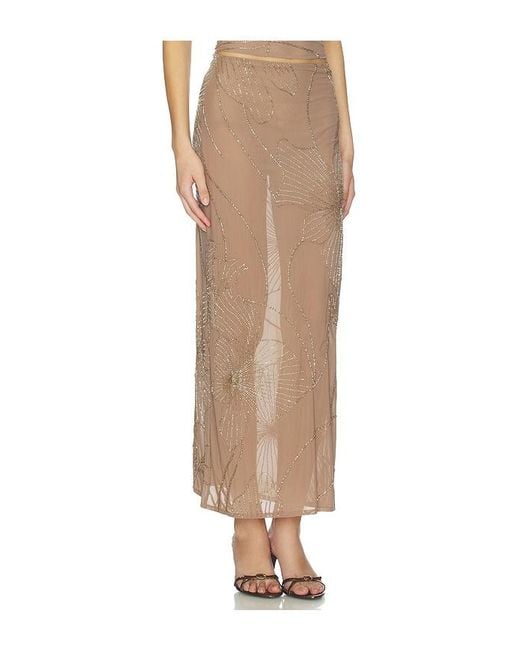 Nbd White Tanuja Maxi Skirt