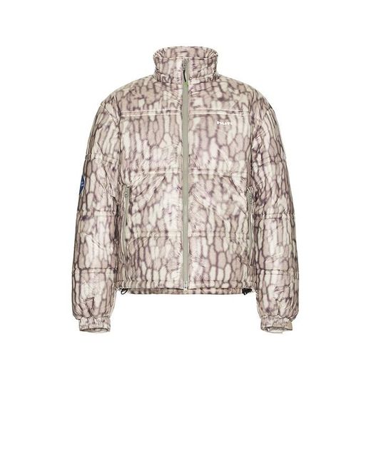 Huf Multicolor 89 Warped Camo Tyvek Puffer Jacket for men