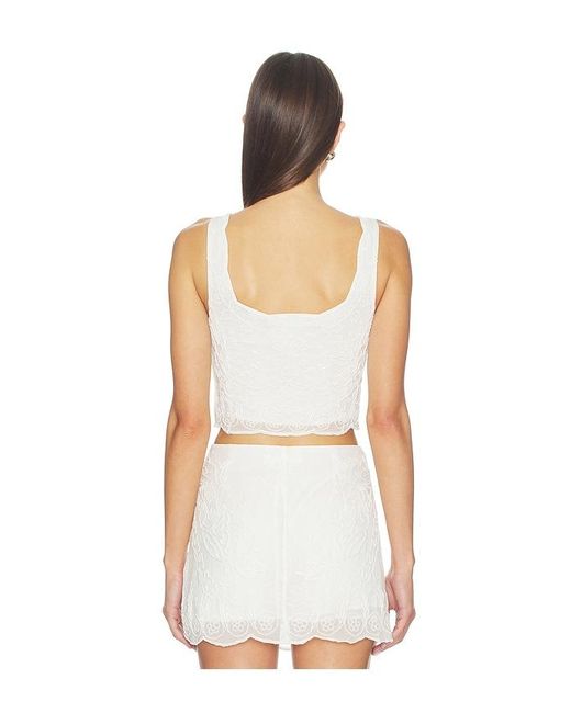 Amanda Uprichard White Elisha Top