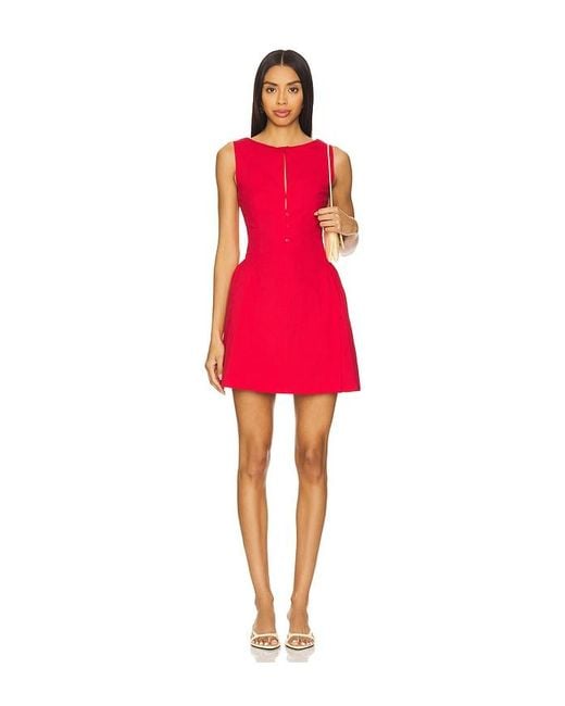 SOVERE Red Eva Mini Dress