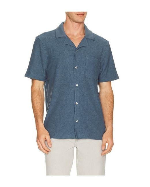 PAIGE Blue Oliver Shirt for men