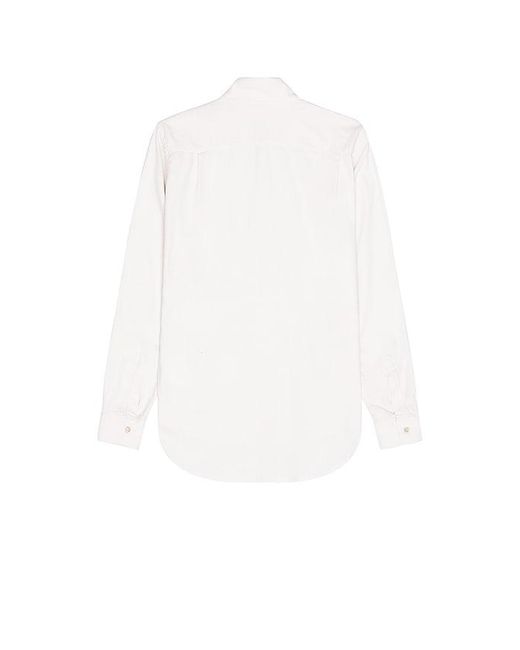 Our Legacy White Classic Silk Shirt for men