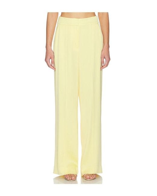 Jonathan Simkhai Yellow Kyra Wide Leg Pant