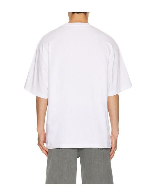 we11done White Watercolor Monster T-shirt for men