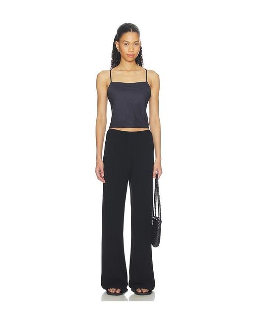 Leset Black Daniel Square Neck Tank
