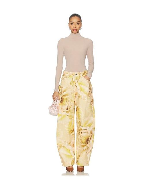 AFRM Metallic The Hr Chippy Barrel Pant