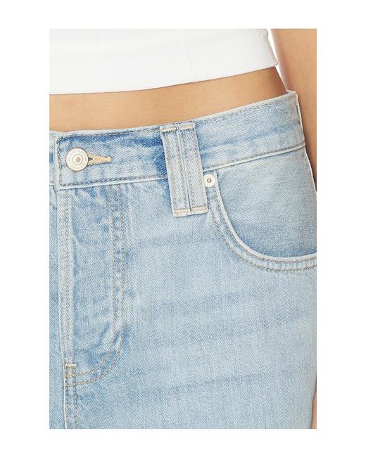 Free People Blue X We The Free Montana Undone Hem Short