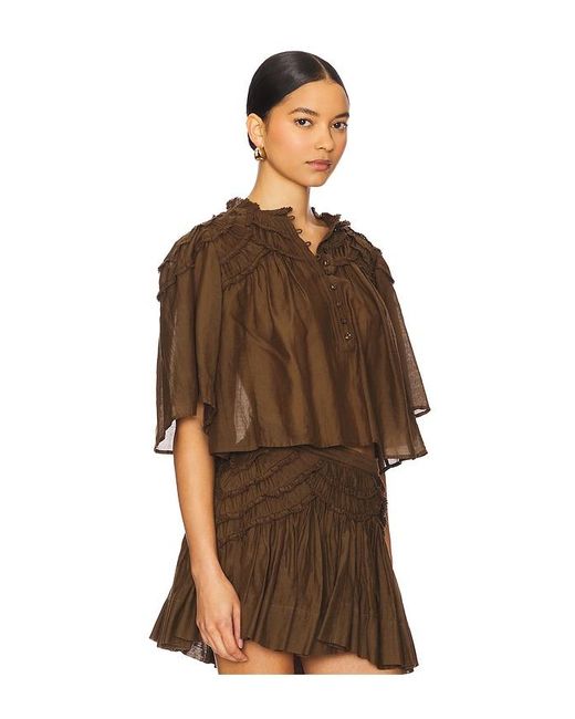 Isabel Marant Brown Oberteil Carmen