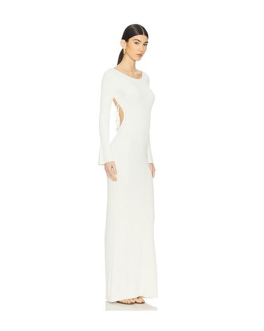 YELLOW THE LABEL White Harper Maxi Dress