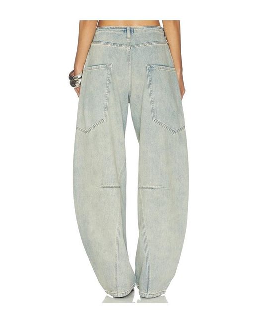 AFRM Gray Prescott Barrel Jeans