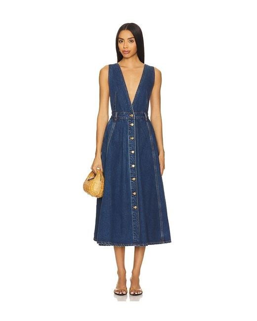Ronny Kobo Blue Lucien Dress