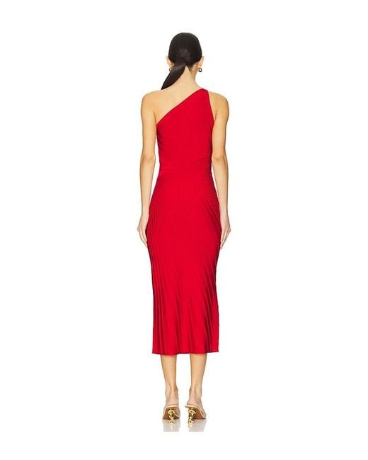 Cult Gaia Red Raith Knit Dress