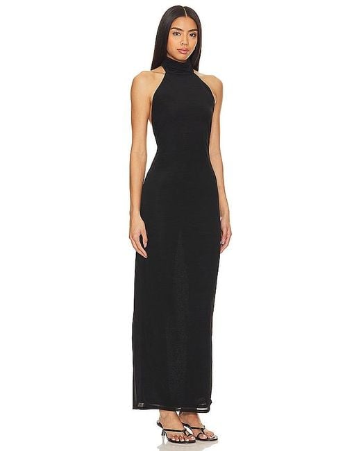 Lovers + Friends Black X Anja Dujković Ula Sheer Maxi Dress