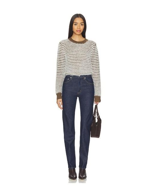 Line & Dot Blue Lyon Sweater