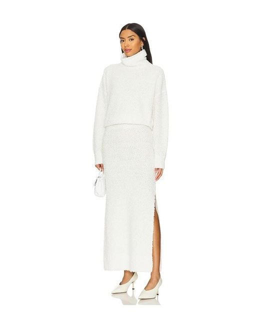 LPA White Evan Turtleneck Sweater