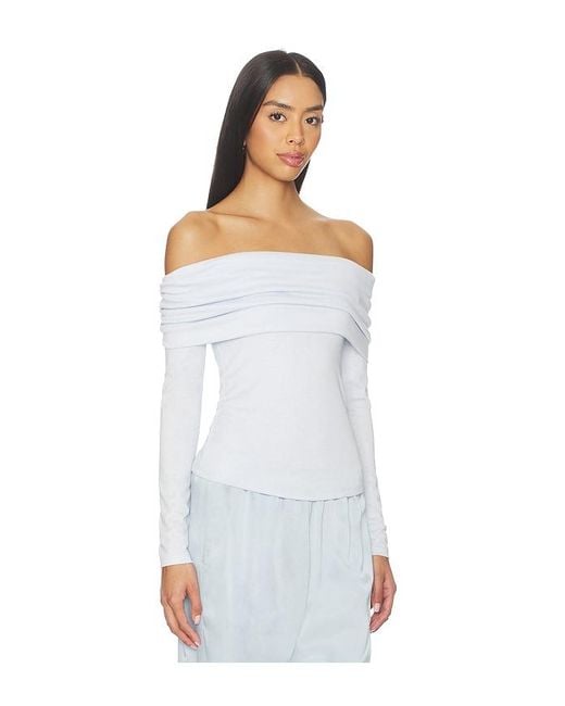 Astr White Margie Top