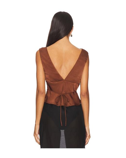 Nia Black Lace Trim Satin Camisole