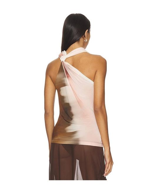 Helmut Lang Brown Sleeveless Wind Top