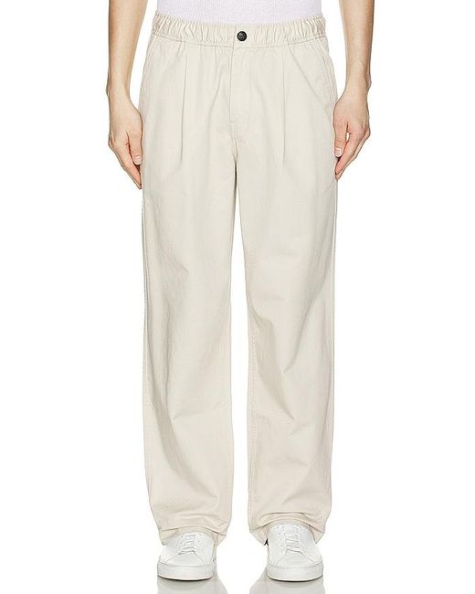 Saturdays NYC Natural George Lightweight Cotton Trouser for men