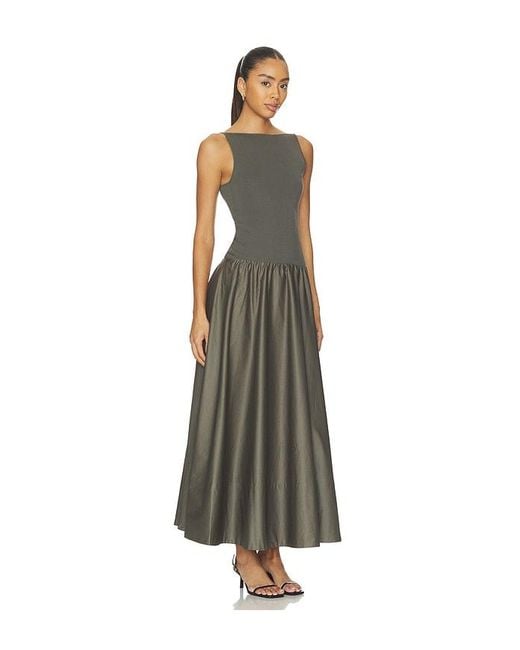 St. Agni White Backless Circle Hem Dress