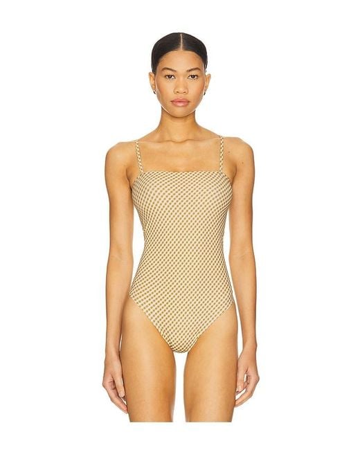 Commando Black Classic Print Straight Cami Bodysuit