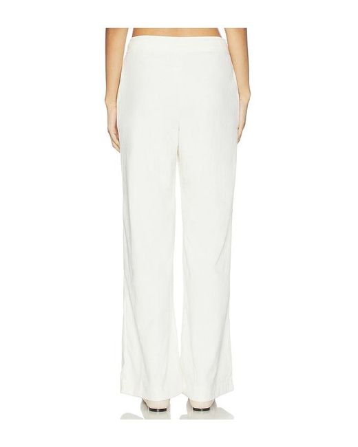 Beyond Yoga White Breathe Easy Corduroy Wide Leg Pant