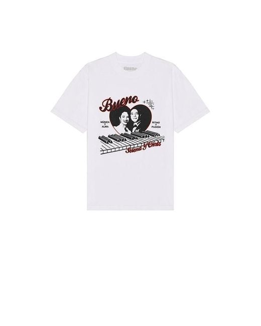 BUENO White Selena Y Chris Tee for men