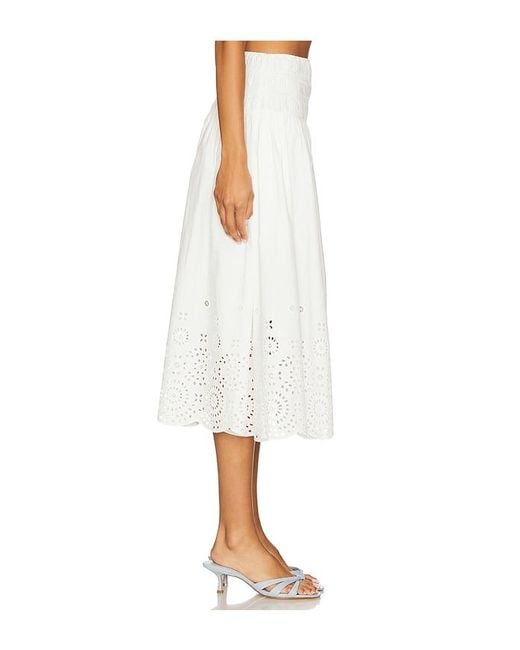 L'academie White 'Academie Lya Midi Skirt