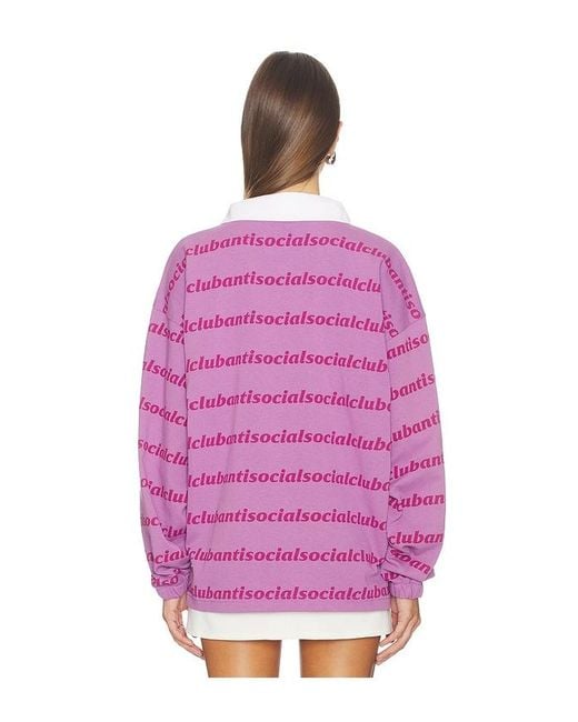 ANTI SOCIAL SOCIAL CLUB Pink Run On Polo for men
