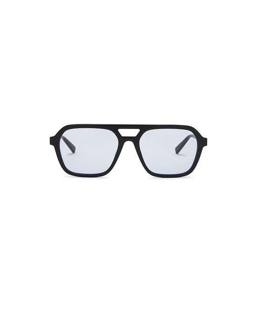 Saint Laurent Blue Sl Logo Rectangular Sunglasses for men