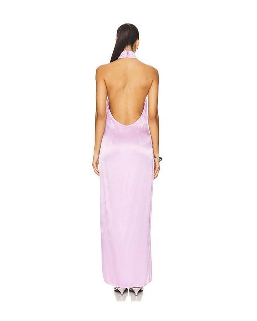 SNDY'S White X Revolve Halter Maxi Dress