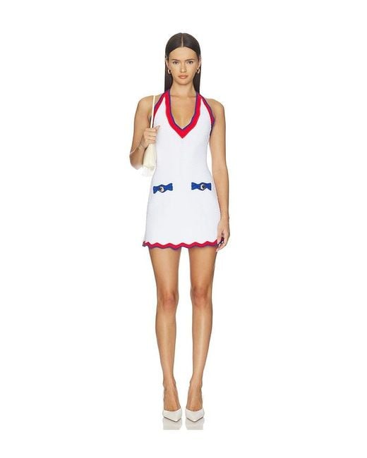 retroféte Red Florra Knit Dress