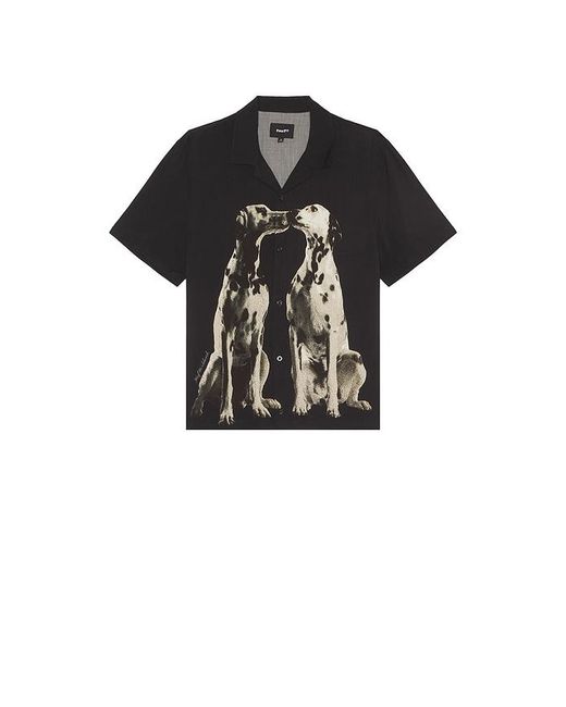 Huf Black Dogged Resort Shirt for men