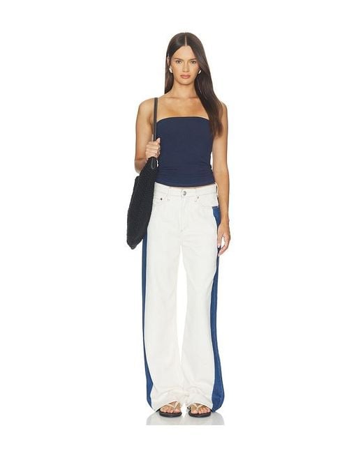 Rag & Bone White Featherweight Logan Wide Jean