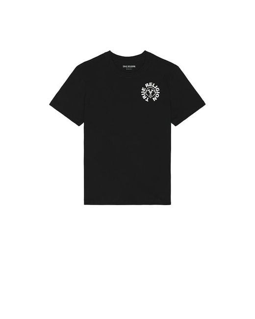 True Religion Black Buddha Face Tee for men