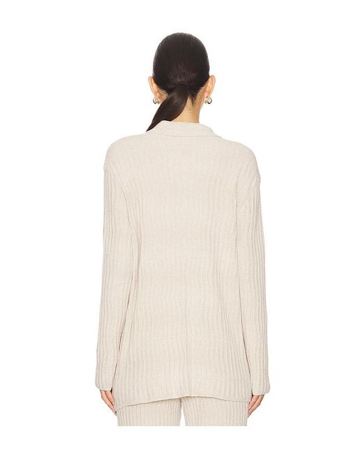 Barefoot Dreams Natural Cozychic Ultra Light Wave Shirt