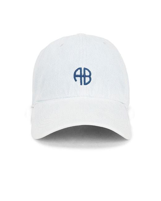 Anine Bing White Jeremy Baseball Cap