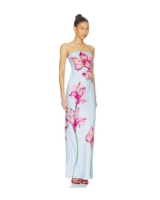 Rococo Sand White Strapless Maxi Dress