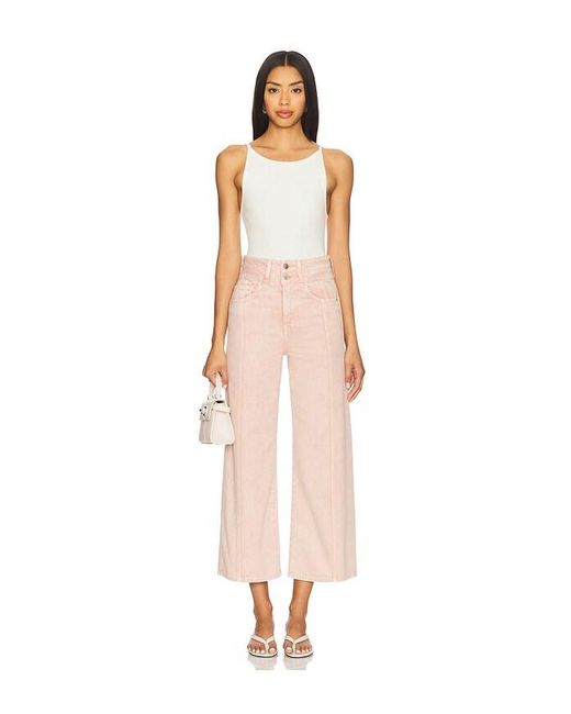 Veronica Beard Multicolor Taylor Cropped High Rise Wide Leg Jeans