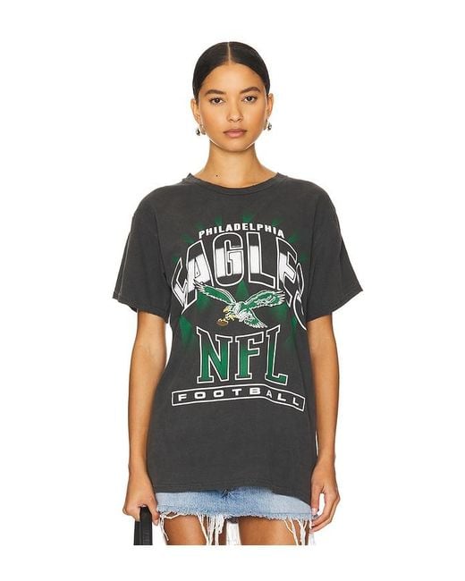 Junk Food Green Eagles Chrome Vintage Tee for men