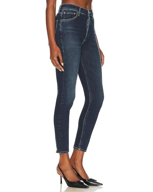 Agolde Blue Nico High Rise Slim