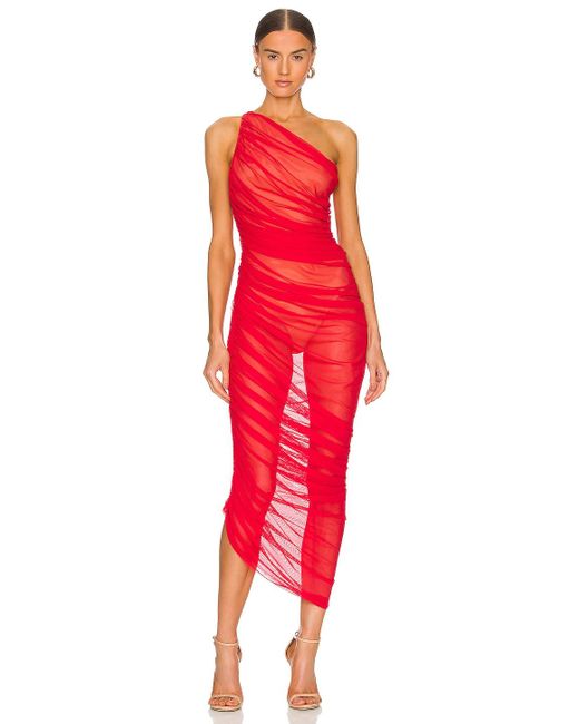 Norma Kamali Synthetic Diana Gown in Tiger Red (Red) | Lyst