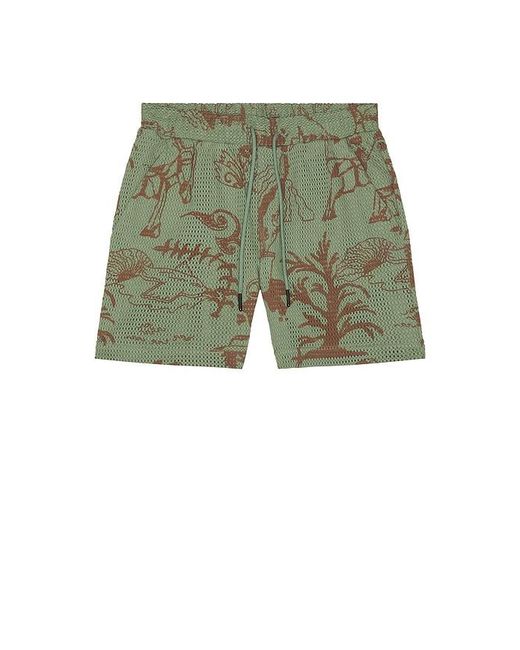 Oas Green Porto Shorts for men